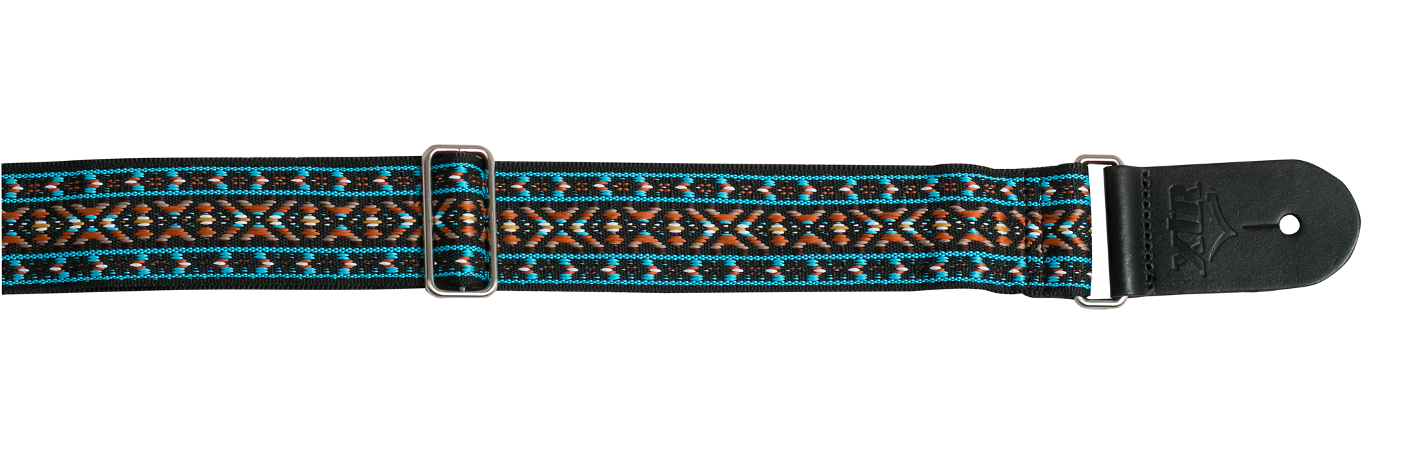 XTR | LS133 | Vintage Jacquard Weave Guitar Strap | Vintage Teal/Ochre Diamond XTR | LS133 | Vintage Jacquard Weave Guitar Strap | Vintage Teal/Ochre Diamond